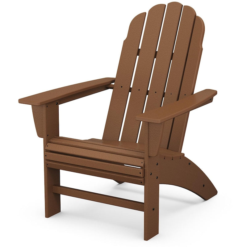 POLYWOOD Vineyard Curveback Adirondack Chair - Teak