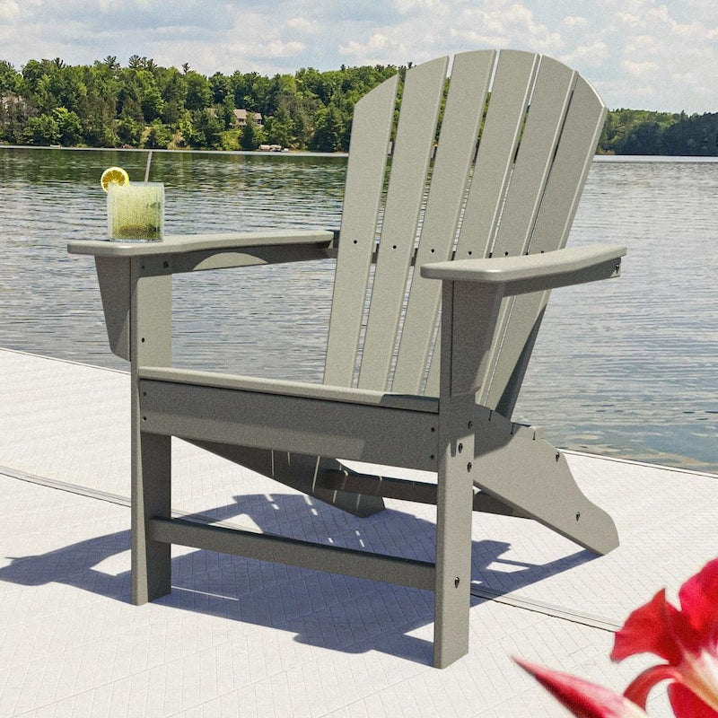 POLYWOOD South Beach Adirondack Chair - Slate Grey