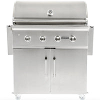 Thumbnail for Coyote C-Series 36-Inch 4-Burner Freestanding Propane Gas Grill - C2C36LP + C1S36CT