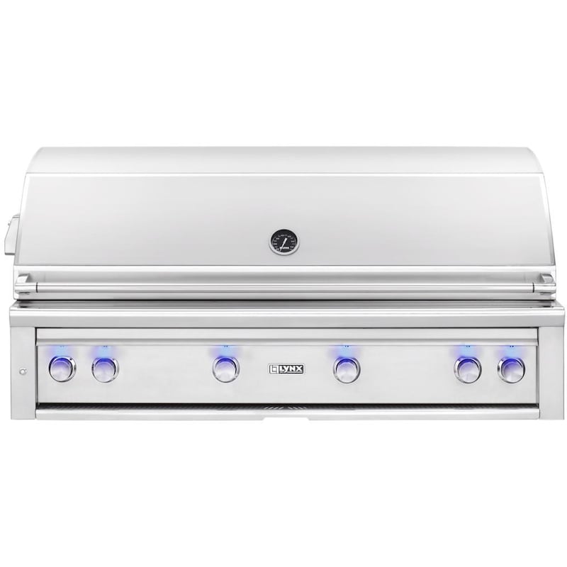 Lynx Professional 54-Inch Built-In Natural Gas Grill With One Infrared Trident Burner And Rotisserie - L54TR-NG