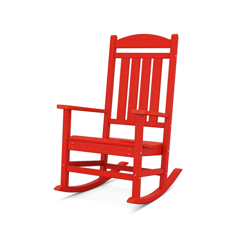 POLYWOOD Presidential Rocking Chair - Sunset Red