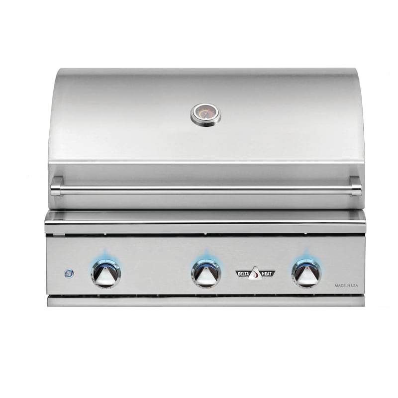 Delta Heat 32-Inch 3-Burner Built-In Propane Gas Grill - DHBQ32G-DL