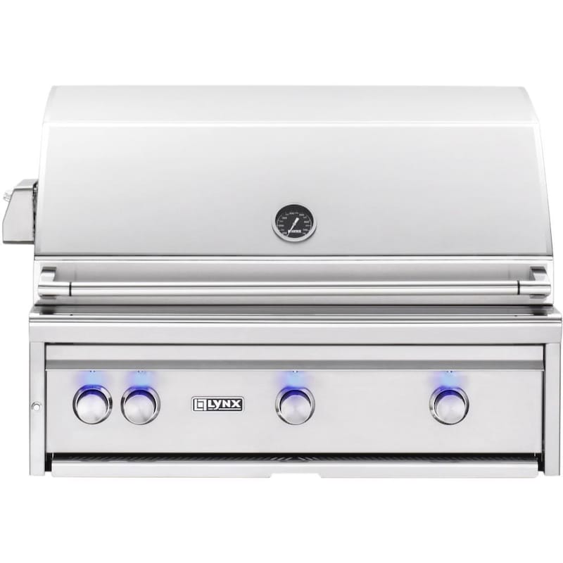 Lynx Professional 36-Inch Built-In Natural Gas Grill With Rotisserie - L36R-3-NG