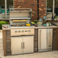 Thumbnail for Coyote Ready-To-Assemble 6 Ft Outdoor Kitchen Island With 30-Inch S Series Propane Gas Grill - Stacked Stone/Brown Terra - RTAC-G6-P-SB-C2SL30LP