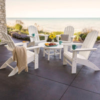 Thumbnail for POLYWOOD Vineyard 5-Piece Oversized Adirondack Set - White