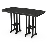 Thumbnail for POLYWOOD Nautical 37 X 72-Inch Bar Table - Black