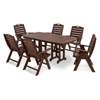 Thumbnail for POLYWOOD Nautical 7-Piece Dining Set in Mahogany