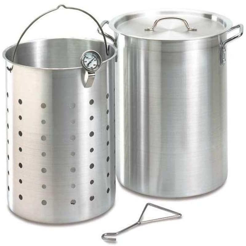 Fire Magic 26 Quart Aluminum Turkey Fryer Pot With Basket And Thermometer - 3570