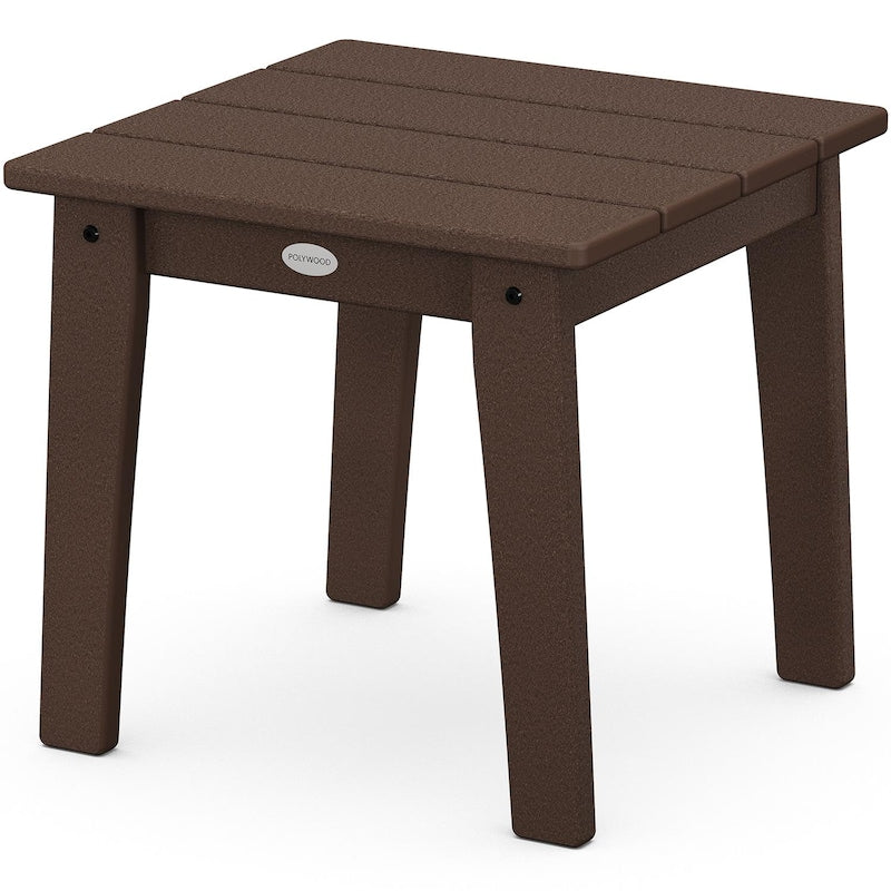 POLYWOOD Lakeside 18-Inch End Table - Mahogany