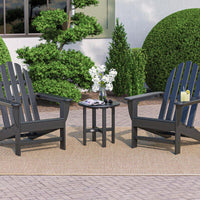 Thumbnail for POLYWOOD Classic Adirondack 3-Piece Set - Black