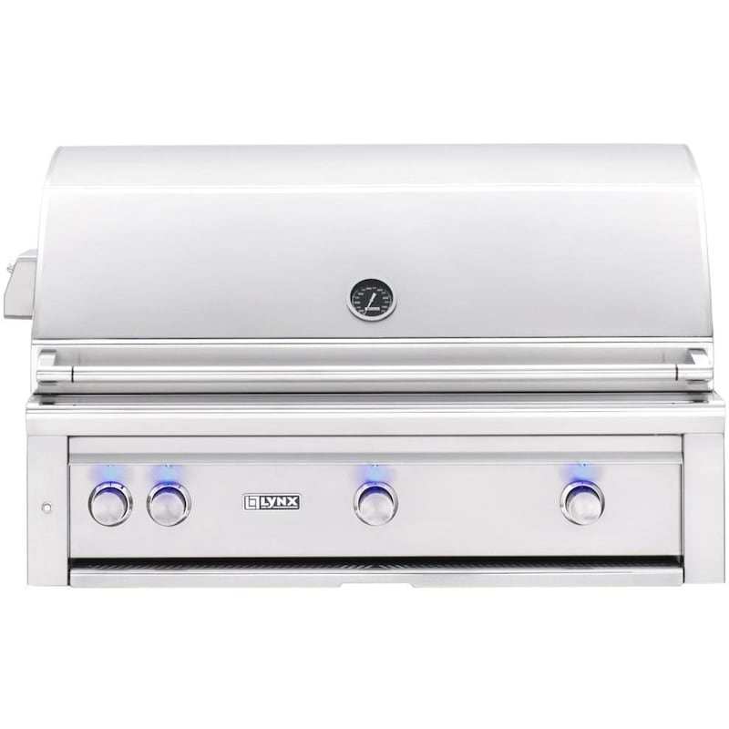 Lynx Professional 42-Inch Built-In All Infrared Trident Natural Gas Grill With Rotisserie - L42ATR-NG