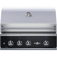 Thumbnail for Delta Heat 32-Inch 3-Burner Built-In Natural Gas Grill w/ Rotisserie - Black Control Panel - DHBQ32R-KN