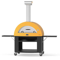 Thumbnail for Alfa Moderno 5 Pizze Propane Pizza Oven W/ Natural Gas Conversion Kit and Oven Base - Fire Yellow - FXMD-5P-MGIA-U