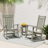 Thumbnail for POLYWOOD Estate 3-Piece Rocking Chair Set - Slate Grey