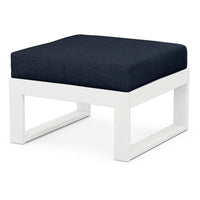 Thumbnail for POLYWOOD Modular Ottoman in White / Marine Indigo