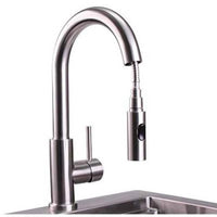 Thumbnail for Lynx Professional Outdoor Rated Single-Handle Pull-Down Gooseneck Hot/Cold Faucet - LPFK