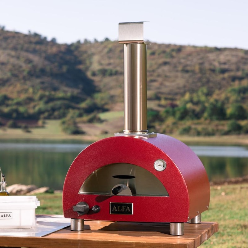 Alfa Moderno Portable Pizza Oven - Antique Red - FXMD-PT-GROA-U