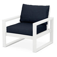 Thumbnail for POLYWOOD EDGE Club Chair in White / Marine Indigo