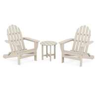 Thumbnail for POLYWOOD Classic Folding Adirondack 3-Piece Set - Sand