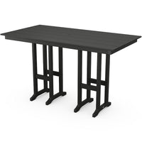 Thumbnail for POLYWOOD Lakeside 37 X 72-Inch Farmhouse Bar Table - Black