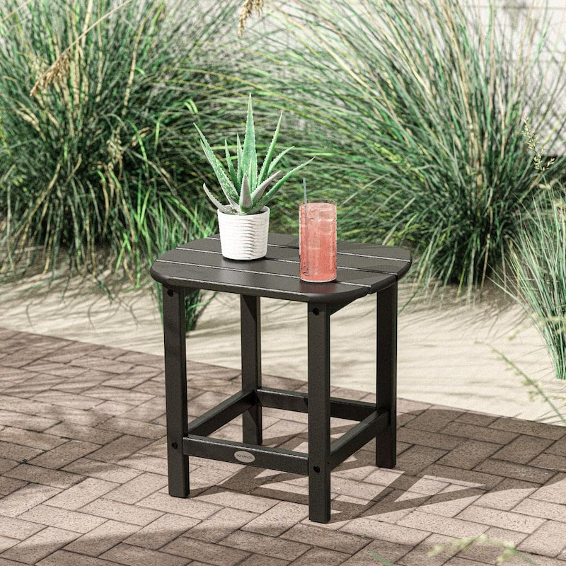 POLYWOOD South Beach 18-Inch Side Table - Black