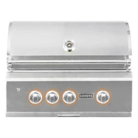 Thumbnail for Coyote S-Series 30-Inch 3-Burner Built-In Natural Gas Grill With RapidSear Infrared Burner & Rotisserie - C2SL30NG