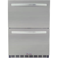 Thumbnail for Blaze 23.5-Inch 5.1 Cu. Ft. Outdoor Rated Stainless Steel Double Drawer Refrigerator - BLZ-SSRF-DBDR5.1