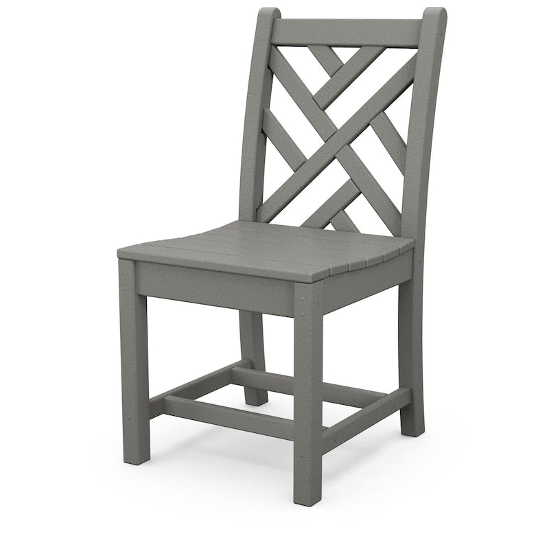 POLYWOOD Chippendale Dining Side Chair - Slate Gray