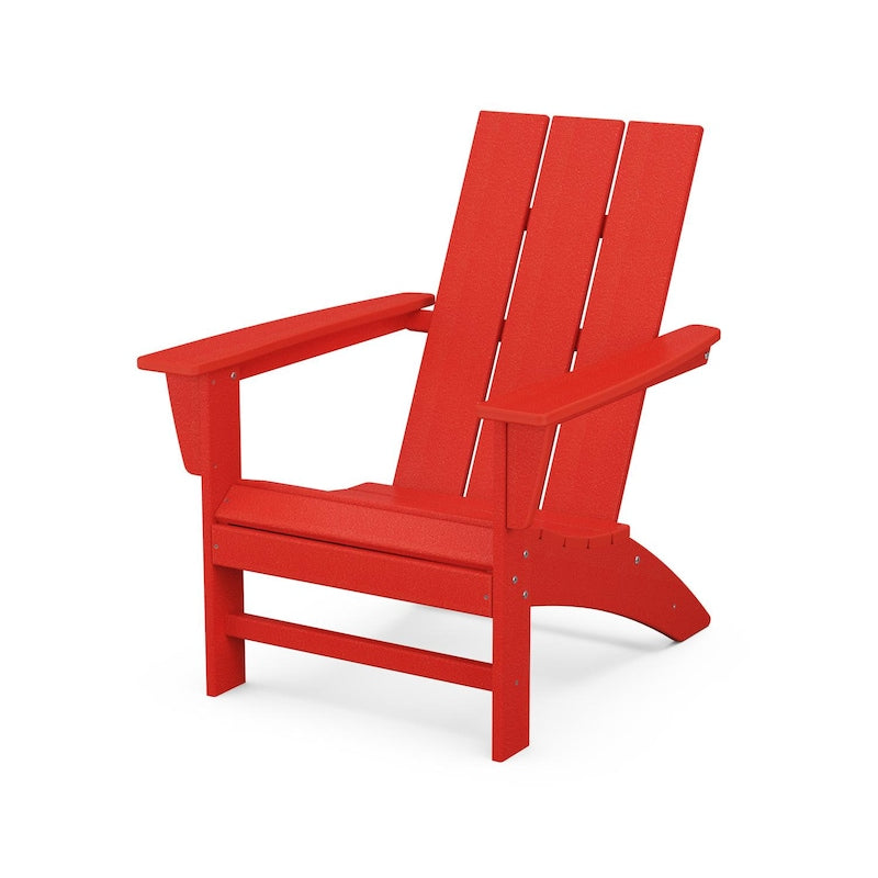 POLYWOOD Modern Adirondack Chair - Sunset Red