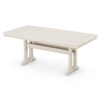 Thumbnail for POLYWOOD Nautical Trestle 38 X 72-Inch Dining Table in Sand