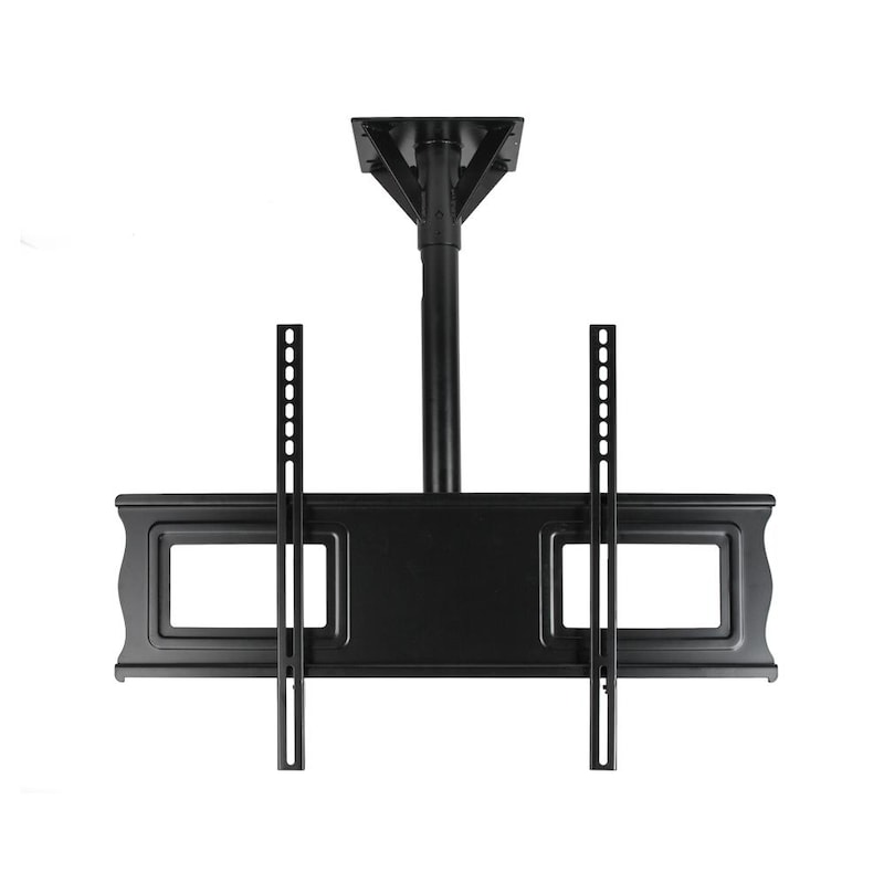 SunBriteTV Outdoor Ceiling Mount W/ Tilt and 18 Inch Fixed Pole for 37 - 80 Inch Displays - Black - SB-CM-T-L-BL