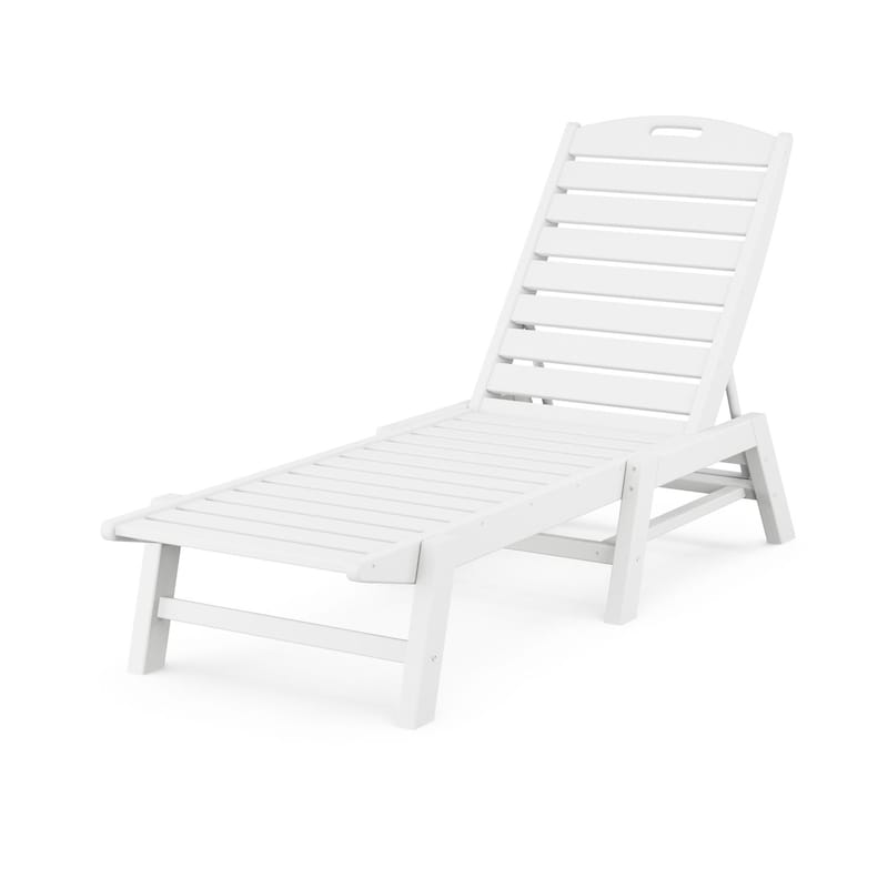 POLYWOOD Nautical Chaise - White