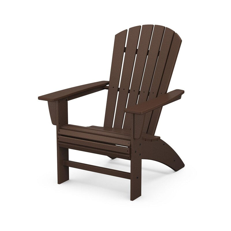 POLYWOOD Nautical Curveback Adirondack Chair - Mahogany