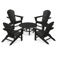 Thumbnail for POLYWOOD South Beach 5-Piece Conversation Group - Black