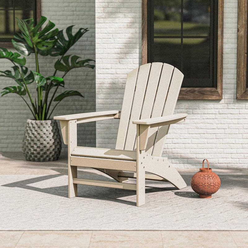 POLYWOOD Nautical Adirondack Chair - Sand