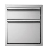 Thumbnail for Twin Eagles 19-Inch Stainless Steel Double Access Drawer - TESD192-B