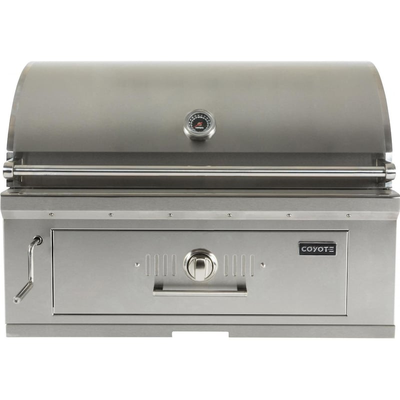 Coyote 36-Inch Built-In Stainless Steel Charcoal Grill - C1CH36