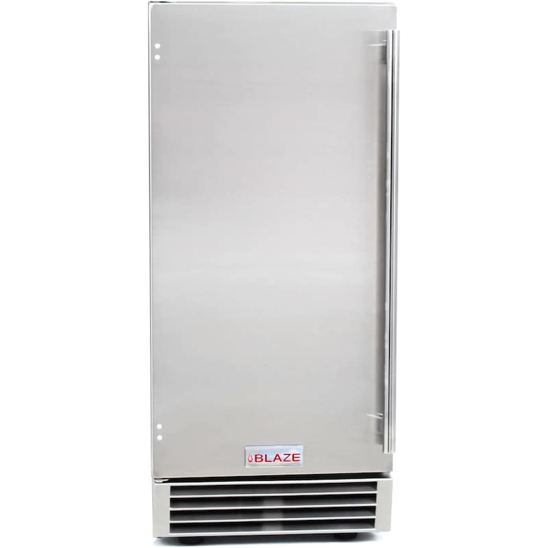 Blaze 50 Lb. 15-Inch Outdoor Rated Ice Maker With Gravity Drain - BLZ-ICEMKR-50GR