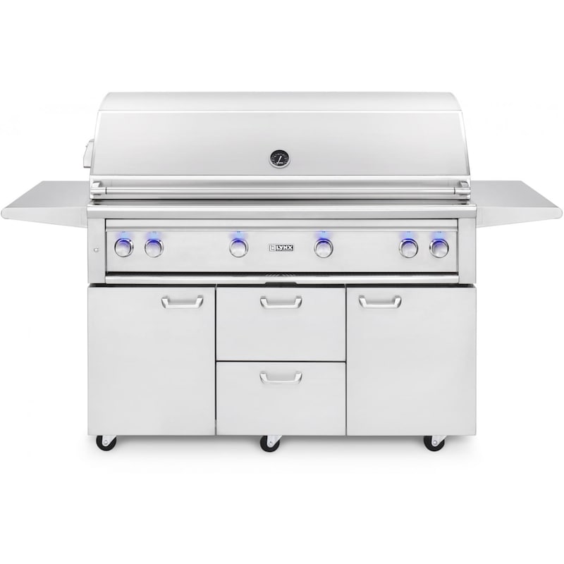 Lynx Professional 54-Inch Natural Gas Grill With One Infrared Trident Burner And Rotisserie - L54TRF-NG