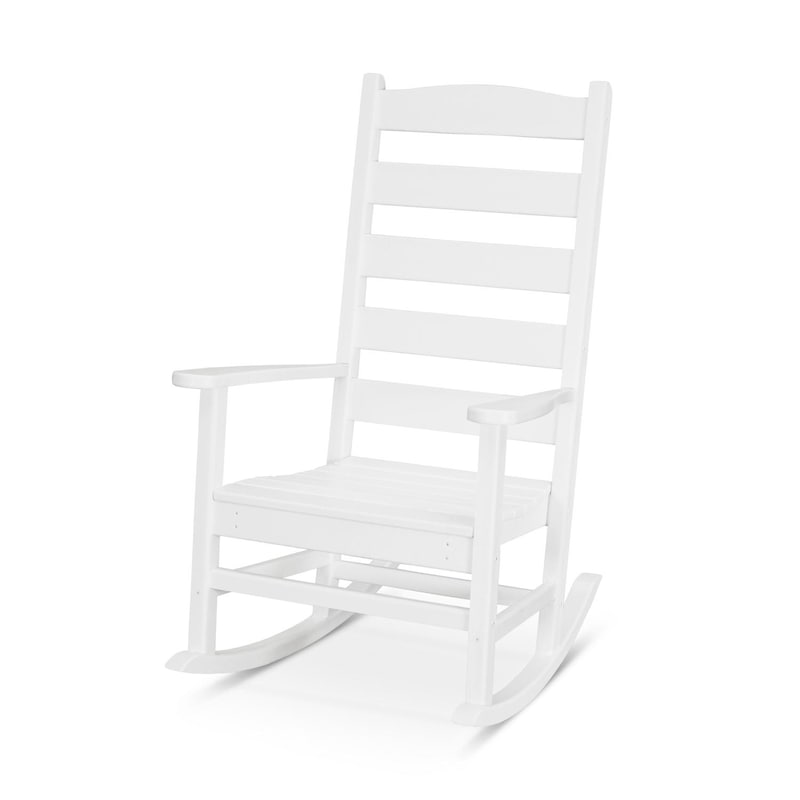 POLYWOOD Shaker Porch Rocking Chair - White