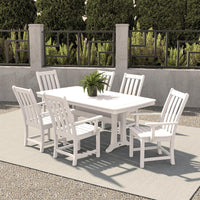 Thumbnail for POLYWOOD Vineyard 7-Piece Dining Set - White