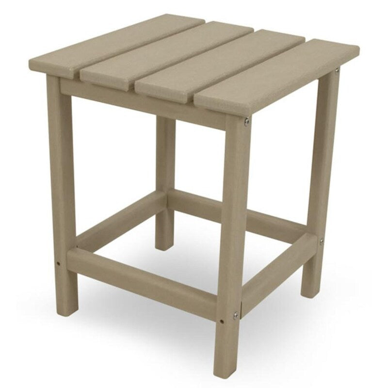 POLYWOOD Long Island 18 Inch Side Table in Sand