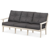 Thumbnail for POLYWOOD Lakeside Deep Seating Sofa - Sand / Ash Charcoal