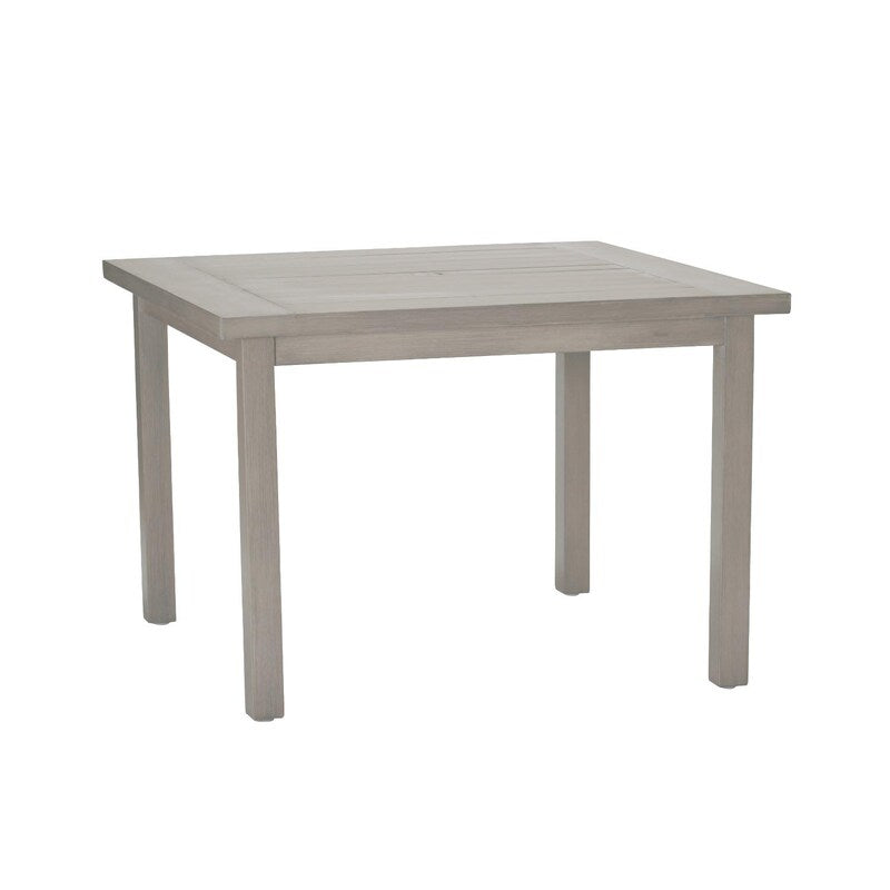 Summer Classics Club Aluminum Square Dining Table - Oyster