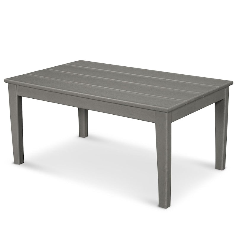 POLYWOOD Newport 22 X 36 Inch Coffee Table - Slate Grey