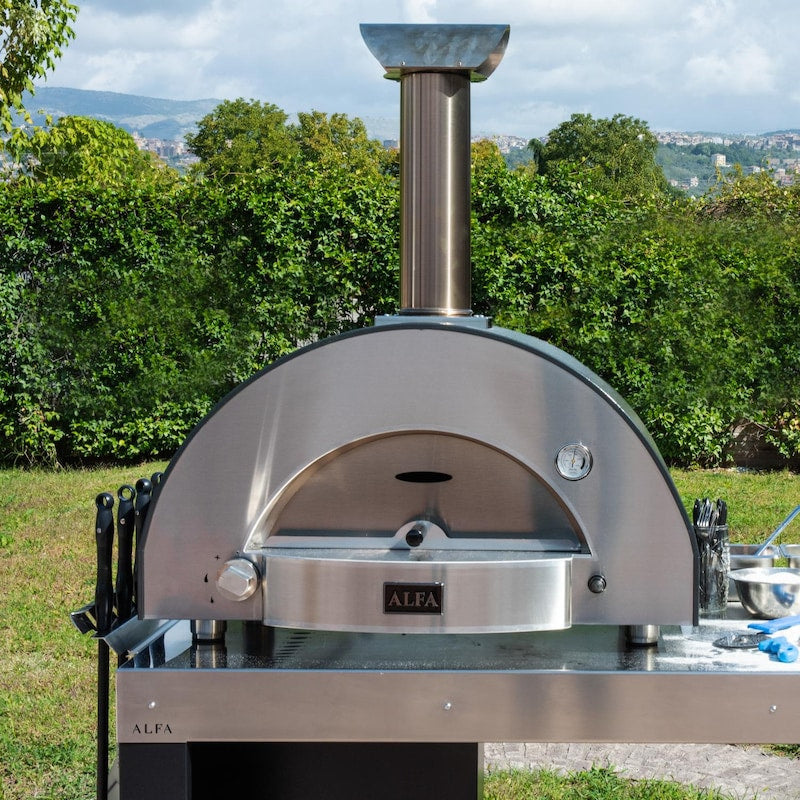 Alfa Classico 2 Pizze Propane Pizza Oven W/ Natural Gas Conversion Kit - Ardesia Grey - FXCL-2P-GGRA-U