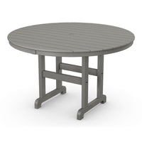 Thumbnail for POLYWOOD 48-Inch Round Dining Table - Slate Grey