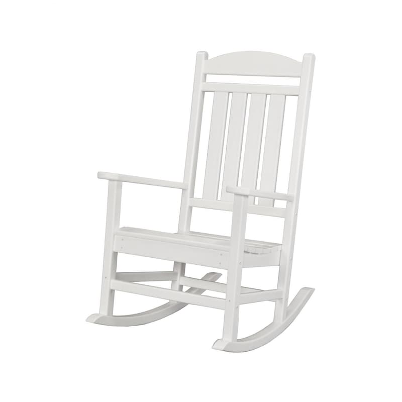 POLYWOOD Presidential Rocking Chair - White