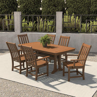 Thumbnail for POLYWOOD Vineyard 7-Piece Dining Set - Teak