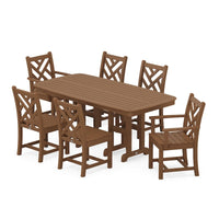 Thumbnail for POLYWOOD Chippendale 7-Piece Dining Set - Teak